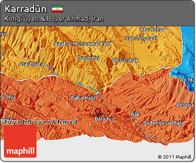 Political Panoramic Map of Karradūn