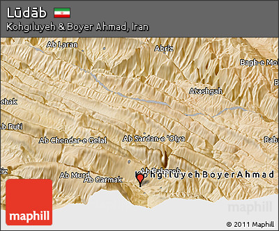 Satellite Panoramic Map of Lūdāb