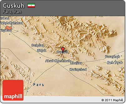 Satellite 3D Map of Cuskuh