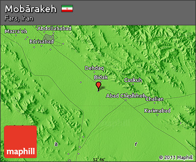 Political Map of Mobārakeh