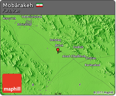 Political Map of Mobārakeh