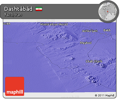 Political Panoramic Map of Dashtābād