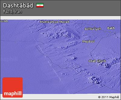 Political Panoramic Map of Dashtābād
