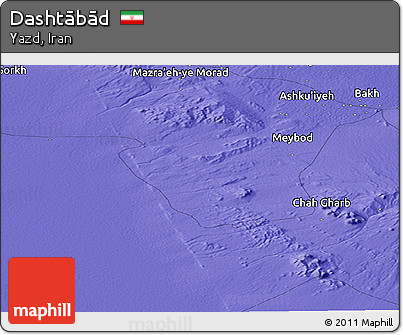 Political Panoramic Map of Dashtābād