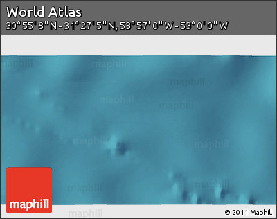 Satellite 3D Map of the Area around 31° 11' 6" N, 53° 28' 30" W