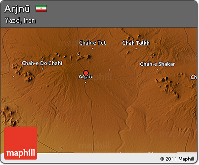 Physical 3D Map of Arjnū