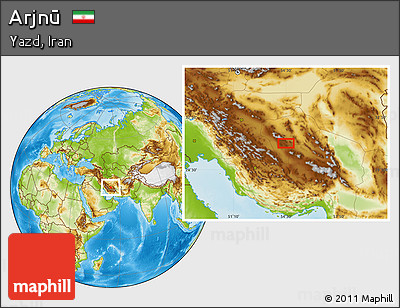 Physical Location Map of Arjnū