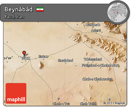 Satellite Map of Beynābād