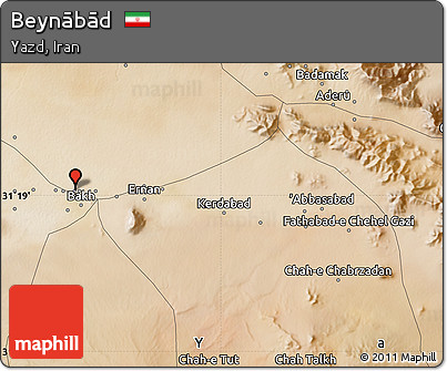 Satellite Map of Beynābād