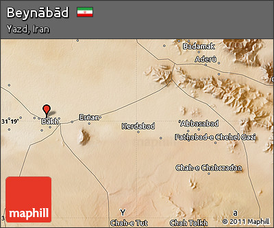 Satellite Map of Beynābād