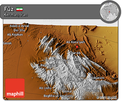 Physical 3D Map of Fūz