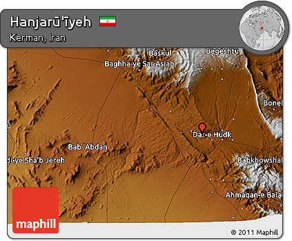 Physical 3D Map of Hanjarū'īyeh