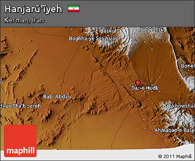 Physical 3D Map of Hanjarū'īyeh