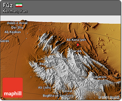 Physical 3D Map of Fūz