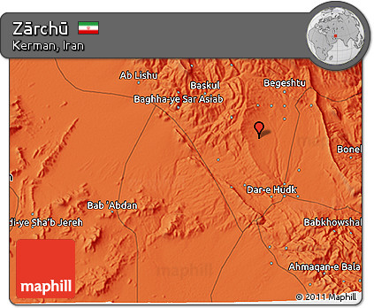 Political 3D Map of Zārchū