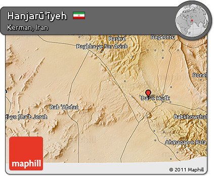 Satellite 3D Map of Hanjarū'īyeh