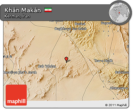 Satellite 3D Map of Khān Makān