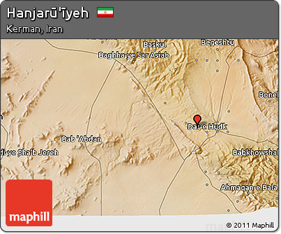 Satellite 3D Map of Hanjarū'īyeh