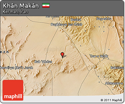 Satellite 3D Map of Khān Makān