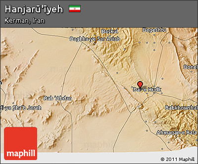 Satellite 3D Map of Hanjarū'īyeh