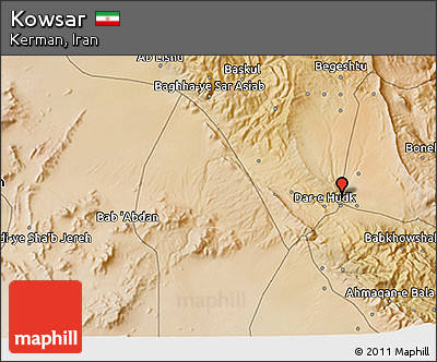 Satellite 3D Map of Kowsar