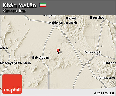 Shaded Relief 3D Map of Khān Makān