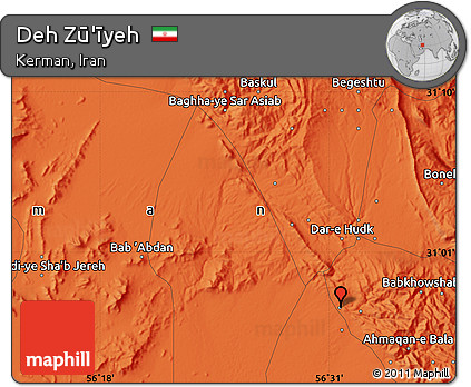 Political Map of Deh Zū'īyeh