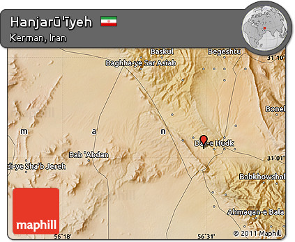 Satellite Map of Hanjarū'īyeh