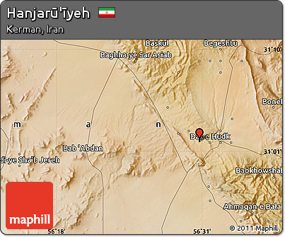 Satellite Map of Hanjarū'īyeh