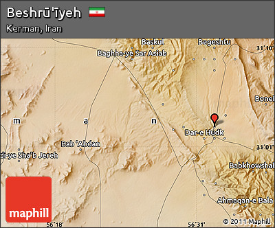 Satellite Map of Beshrū'īyeh