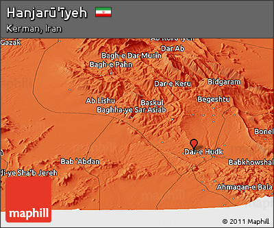 Political Panoramic Map of Hanjarū'īyeh