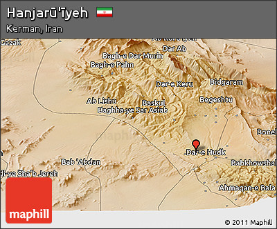 Satellite Panoramic Map of Hanjarū'īyeh