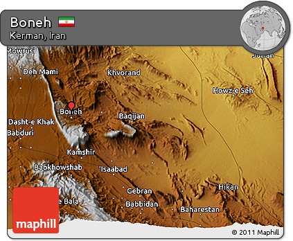 Physical 3D Map of Boneh