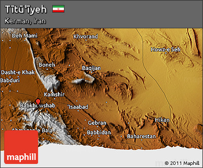 Physical 3D Map of Tītū'īyeh