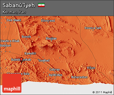 Political 3D Map of Sabanū'īyeh