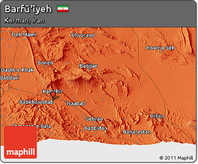 Political 3D Map of Barfū'īyeh
