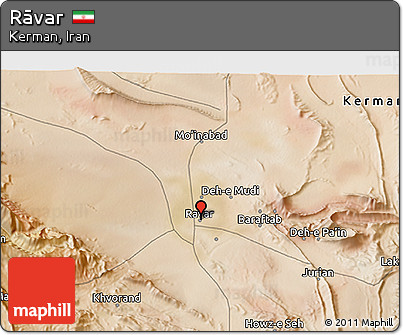 Satellite 3D Map of Rāvar