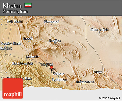 Satellite 3D Map of Khatm