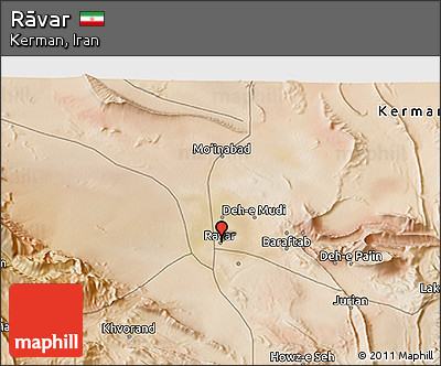 Satellite 3D Map of Rāvar