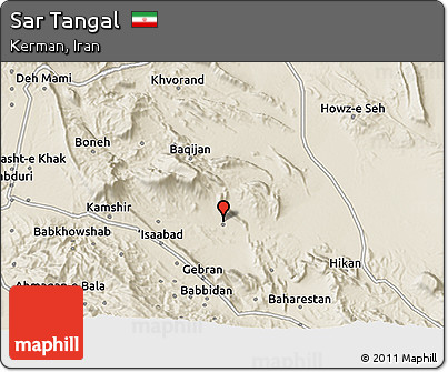 Shaded Relief 3D Map of Sar Tangal