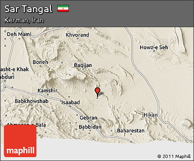 Shaded Relief 3D Map of Sar Tangal