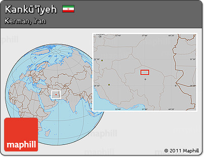 Gray Location Map of Kankū'īyeh