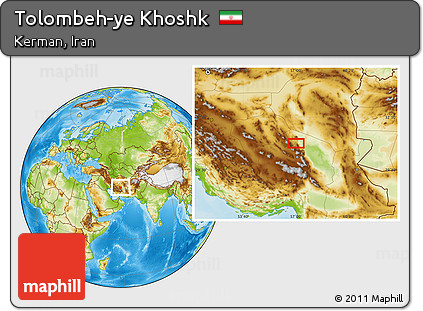 Physical Location Map of Tolombeh-ye Khoshk
