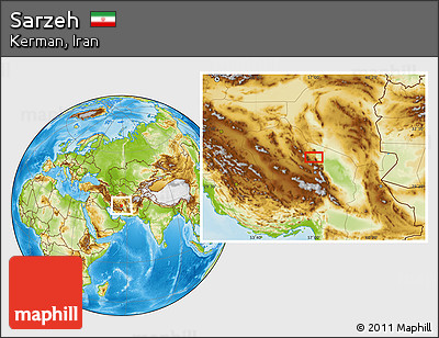 Physical Location Map of Sarzeh