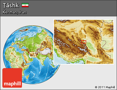 Physical Location Map of Ţāshk