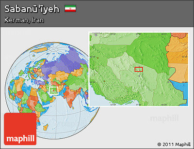 Political Location Map of Sabanū'īyeh