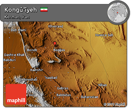 Physical Map of Kongū'īyeh