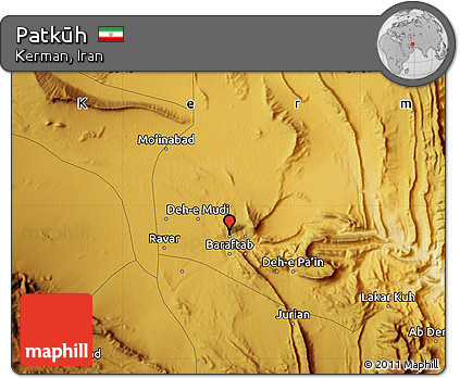 Physical Map of Patkūh