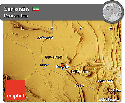 Physical Map of Sarjonūn