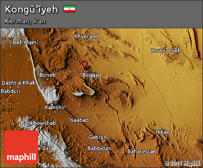 Physical Map of Kongū'īyeh